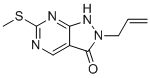 2-烯丙基-6-(甲硫基)-1H-吡唑并[3,4-d]嘧啶-3(2H)-酮分子结构 (CAS 955368-90-8)