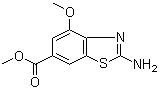 2-Amino-4-methoxy-6-benzothiazolecarboxylic acid methyl ester molecular structure (CAS 955886-84-7)