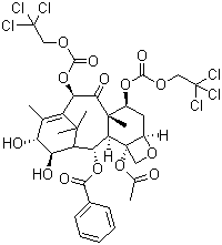 7,10-Di(2,2,2-trichloroethoxycarbonyl)-10-deacetylbaccatin III molecular structure (CAS 95603-44-4)