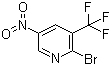 2-Bromo-5-nitro-3-(trifluoromethyl)pyridine molecular structure (CAS 956104-42-0)