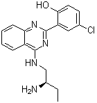 2-[4-[[(2R)-2-Aminobutyl]amino]-2-quinazolinyl]-4-chlorophenol molecular structure (CAS 956121-30-5)