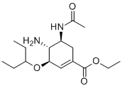 structure of CAS# 956267-10-0, Oseltamivir EP Impurity G;4-N-Desacetyl-5-N-acetyl Oseltamivir;ethyl (3R,4R,5S)-5-acetamido-4-amino-3-pentan-3-yloxycyclohexene-1-carboxylate