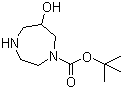 结构式 CAS# 956317-40-1, 六氢-6-羟基-1H-1,4-二氮杂卓-1-甲酸叔丁酯
