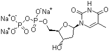 2'-Deoxythymidine-5'-diphosphate trisodium salt molecular structure (CAS 95648-78-5)