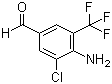 4-Amino-3-chloro-5-trifluoromethylbenzaldehyde molecular structure (CAS 95656-51-2)