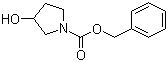 N-苄氧羰基-3-羟基吡咯烷分子结构 (CAS 95656-88-5)