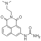 N-[2-[2-(Dimethylamino)ethyl]-2,3-dihydro-1,3-dioxo-1H-benz[de]isoquinolin-5-yl]urea molecular structure (CAS 956590-23-1)