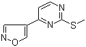 4-(Isoxazol-4-yl)-2-(methylthio)pyrimidine molecular structure (CAS 956721-96-3)
