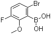 6-Bromo-3-fluoro-2-methoxyphenylboronic acid molecular structure (CAS 957035-08-4)