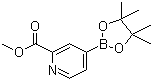 结构式 CAS# 957062-72-5, 2-甲氧羰基吡啶-4-硼酸频哪醇酯