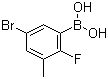 5-Bromo-2-fluoro-3-methylphenylboronic acid molecular structure (CAS 957120-61-5)