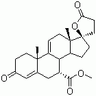 (7a,17a)-17-Hydroxy-3-oxo-pregna-4,9(11)-diene-7,21-dicarboxylicacid g-lactone methyl ester molecular structure (CAS 95716-70-4)