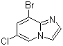 8-Bromo-6-chloroimidazo[1,2-a]pyridine molecular structure (CAS 957187-27-8)
