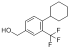 structure of CAS# 957205-23-1, [4-Cyclohexyl-3-(trifluoromethyl)phenyl]methanol