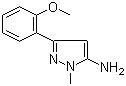 3-(2-Methoxyphenyl)-1-methyl-1H-pyrazol-5-amine molecular structure (CAS 957313-52-9)