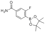 3-Fluoro-4-(tetramethyl-1,3,2-dioxaborolan-2-yl)benzamide molecular structure (CAS 957346-54-2)