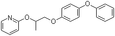 结构式 CAS# 95737-68-1, 吡丙醚; 4-苯氧基苯基-(RS)-[2-(2-吡啶基氧)丙基]醚; 蚊蝇醚