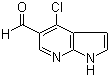4-Chloro-1H-pyrrolo[2,3-b]pyridine-5-carbaldehyde molecular structure (CAS 958230-19-8)