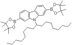 9-(1-Octylnonyl)carbazole-2,7-bis(boronic acid pinacol ester) molecular structure (CAS 958261-51-3)