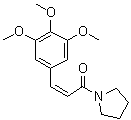 (2Z)-1-(1-Pyrrolidinyl)-3-(3,4,5-trimethoxyphenyl)-2-propen-1-one molecular structure (CAS 958296-13-4)