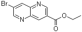 Ethyl 7-bromo-1,5-naphthyridine-3-carboxylate molecular structure (CAS 958334-48-0)