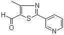 4-Methyl-2-(3-pyridinyl)-5-thiazolecarboxaldehyde molecular structure (CAS 958443-39-5)