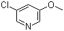 3-Chloro-5-methoxypyridine molecular structure (CAS 95881-83-7)