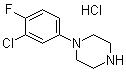 1-(3-Chloro-4-fluorophenyl)-piperazine monohydrochloride molecular structure (CAS 95884-48-3)