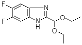 2-(Diethoxymethyl)-5,6-difluoro-1H-benzimidazole molecular structure (CAS 958863-36-0)