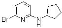 6-Bromo-N-cyclopentyl-2-pyridinamine molecular structure (CAS 959237-31-1)