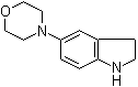 2,3-Dihydro-5-(4-morpholinyl)-1H-indole molecular structure (CAS 959238-58-5)