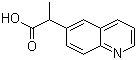 2-(Quinolin-6-yl)propanoic acid molecular structure (CAS 959585-30-9)