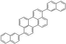 structure of CAS# 959611-30-4, 3,9-Di-2-naphthalenylperylene