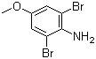 2,6-Dibromo-4-methoxyaniline molecular structure (CAS 95970-05-1)