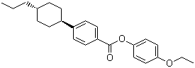 structure of CAS# 95973-50-5, 4-Ethoxyphenyl 4-trans-(4-propylcyclohexyl)benzoate