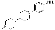4-(4-(4-Methylpiperazin-1-yl)piperidin-1-yl)aniline molecular structure (CAS 959795-70-1)