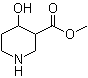 4-Hydroxy-3-piperidinecarboxylic acid methyl ester molecular structure (CAS 959958-24-8)