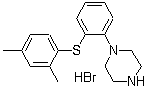 1-[2-[(2,4-Dimethylphenyl)thio]phenyl]piperazine hydrobromide molecular structure (CAS 960203-27-4)