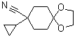 8-Cyclopropyl-1,4-dioxaspiro[4.5]decane-8-carbonitrile molecular structure (CAS 960370-95-0)