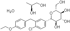 Forxiga molecular structure (CAS 960404-48-2)