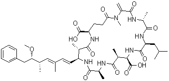 Toxin BE 4 (Microcystis aeruginosa) molecular structure (CAS 96180-79-9)