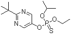 structure of CAS# 96182-53-5, Tebupirimfos;BAY-MAT 7484; MAT 7484; Phostebupirim; Phosphorothioic acid O-[2-(tert-butyl)-5-pyrimidinyl] O-ethyl O-(1-methylethyl) ester; Tebupirimphos