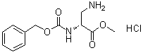 Methyl (R)-3-amino-2-[[(benzyloxy)carbonyl]amino]propanoate hydrochloride molecular structure (CAS 96192-93-7)