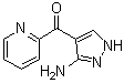 (3-氨基-1H-吡唑-4-基)(吡啶-2-基)甲酮分子结构 (CAS 96219-90-8)