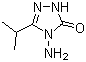 structure of CAS# 96240-10-7, 4-Amino-2,4-dihydro-5-(1-methylethyl)-3H-1,2,4-triazol-3-one;3-Isopropyl-4-amino-1,2,4-triazol-5-one