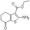 Ethyl 2-amino-7-oxo-4,5,6,7-tetrahydrobenzo[b]thiophene-3-carboxylate molecular structure (CAS 96334-44-0)