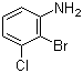 结构式 CAS# 96558-73-5, 2-溴-3-氯苯胺