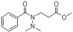 Benzoic acid 1-(3-methoxy-3-oxopropyl)-2,2-dimethylhydrazide molecular structure (CAS 96804-38-5)