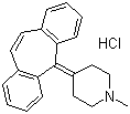 structure of CAS# 969-33-5, Cyproheptadine hydrochloride