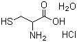DL-盐酸半胱氨酸一水分子结构 (CAS 96998-61-7)